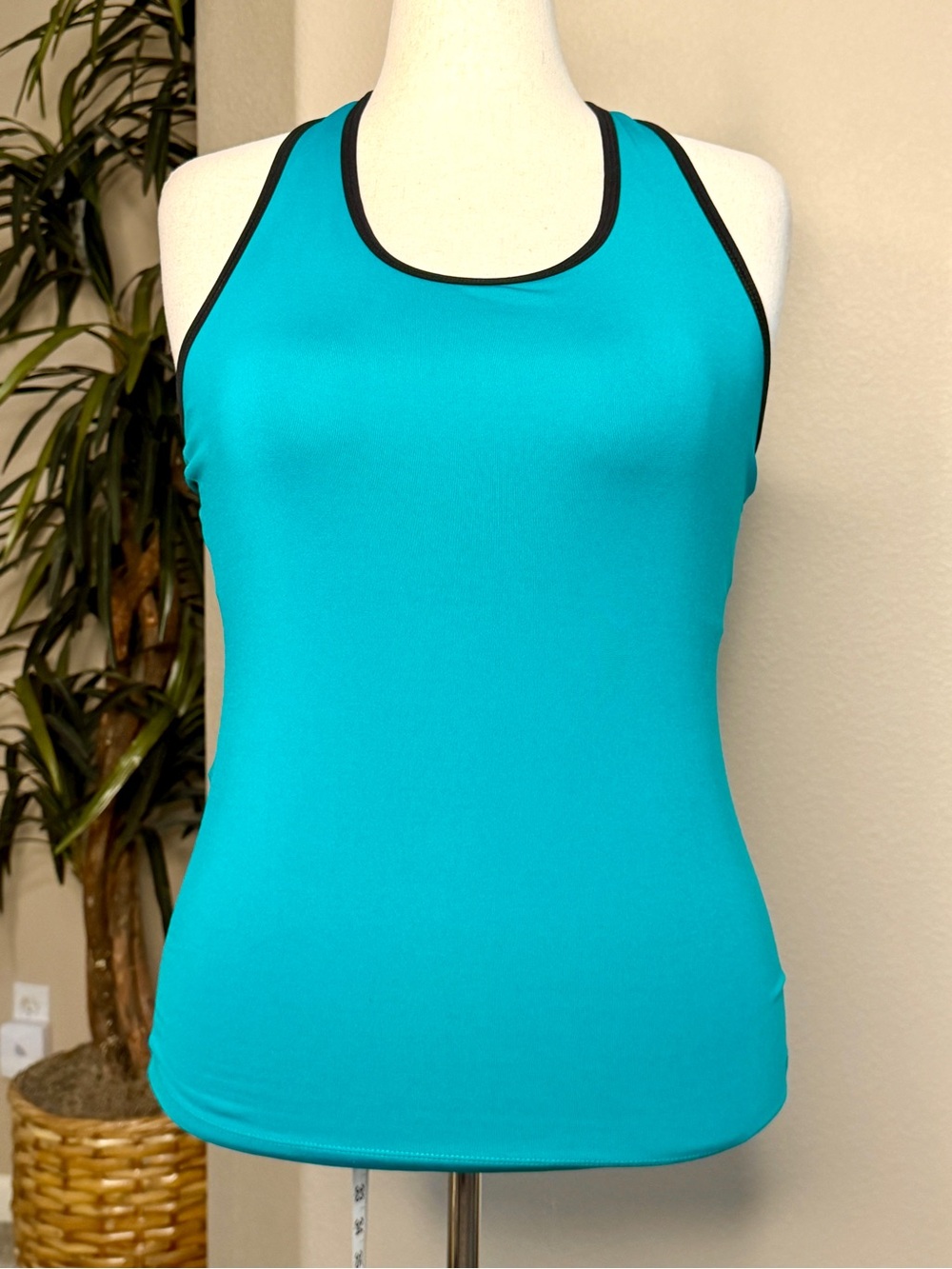 Champion Women's Teal Tank with Black Trim